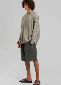 Jonas Faux Leather Shorts