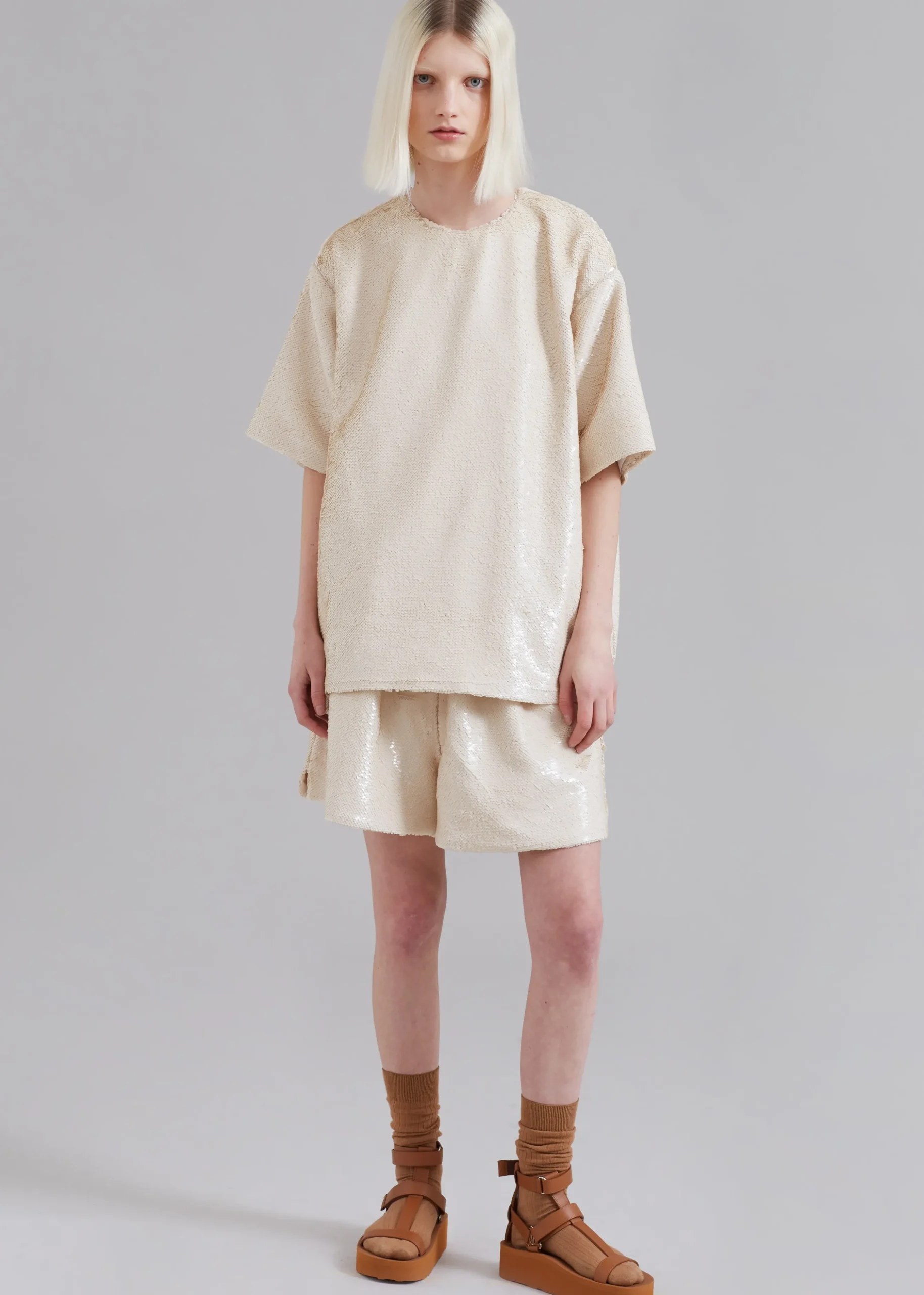 Jones Boxy Sequins Tee