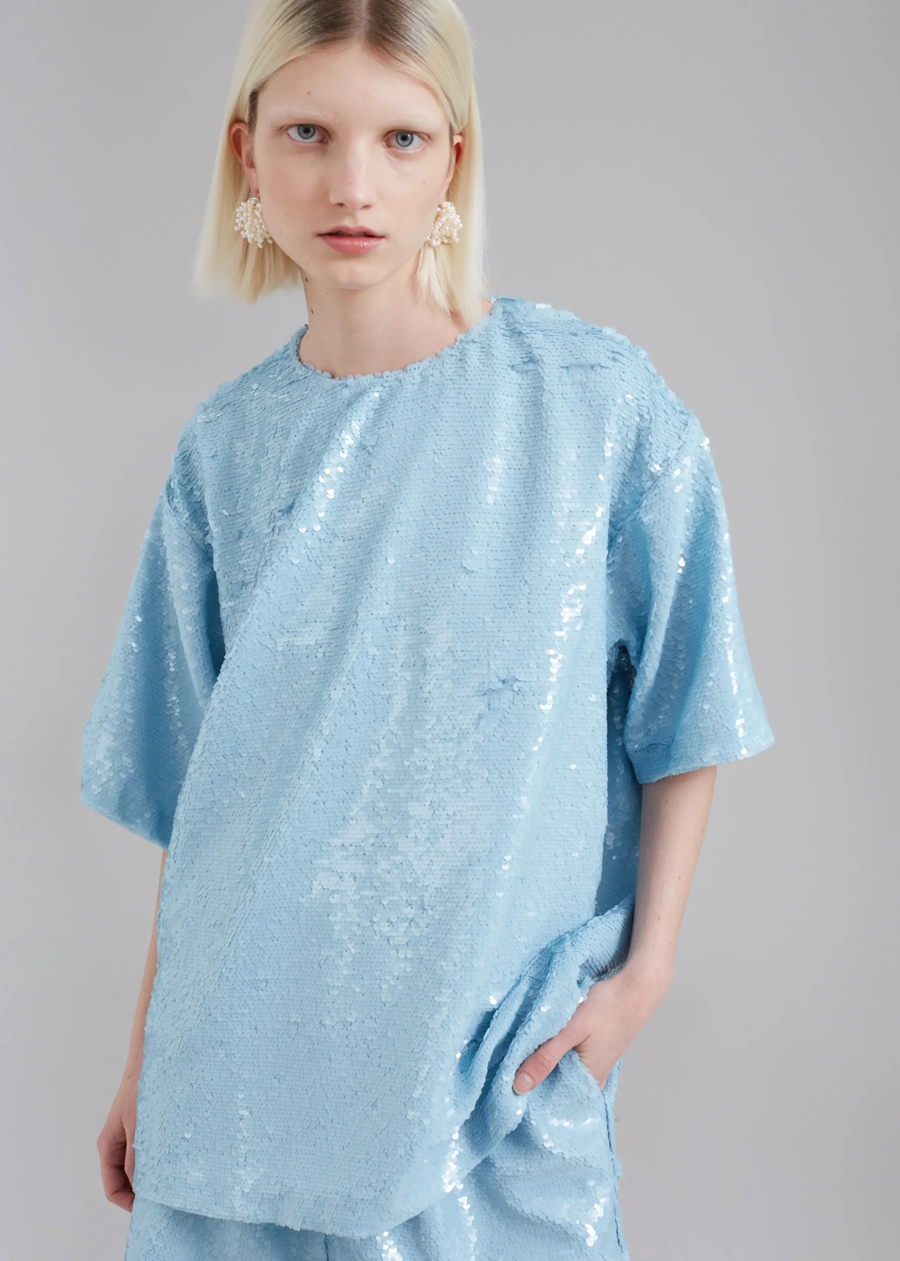 Jones Boxy Sequins Tee