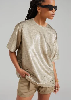 Jones Boxy Sequins Tee