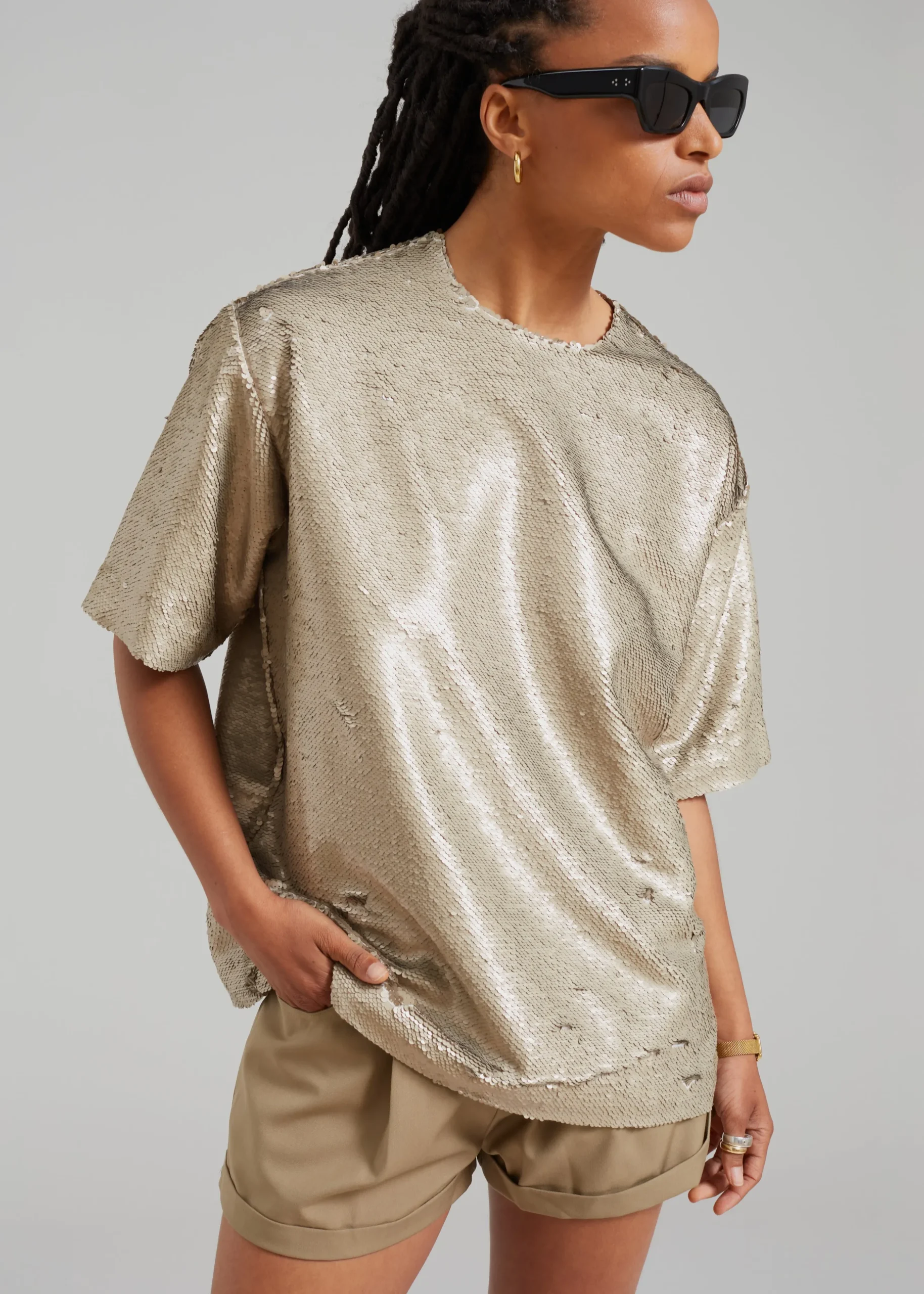 Jones Boxy Sequins Tee