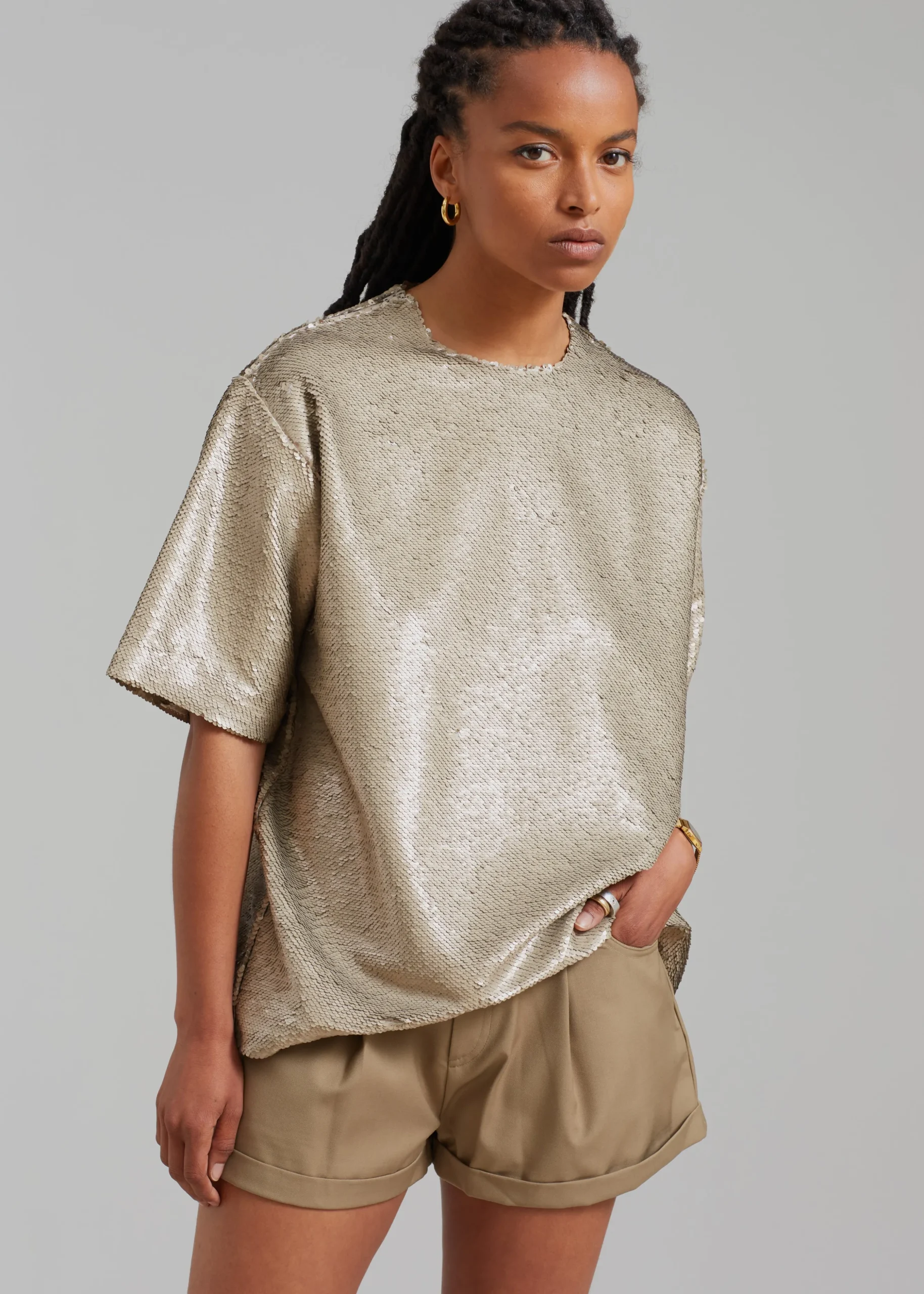 Jones Boxy Sequins Tee