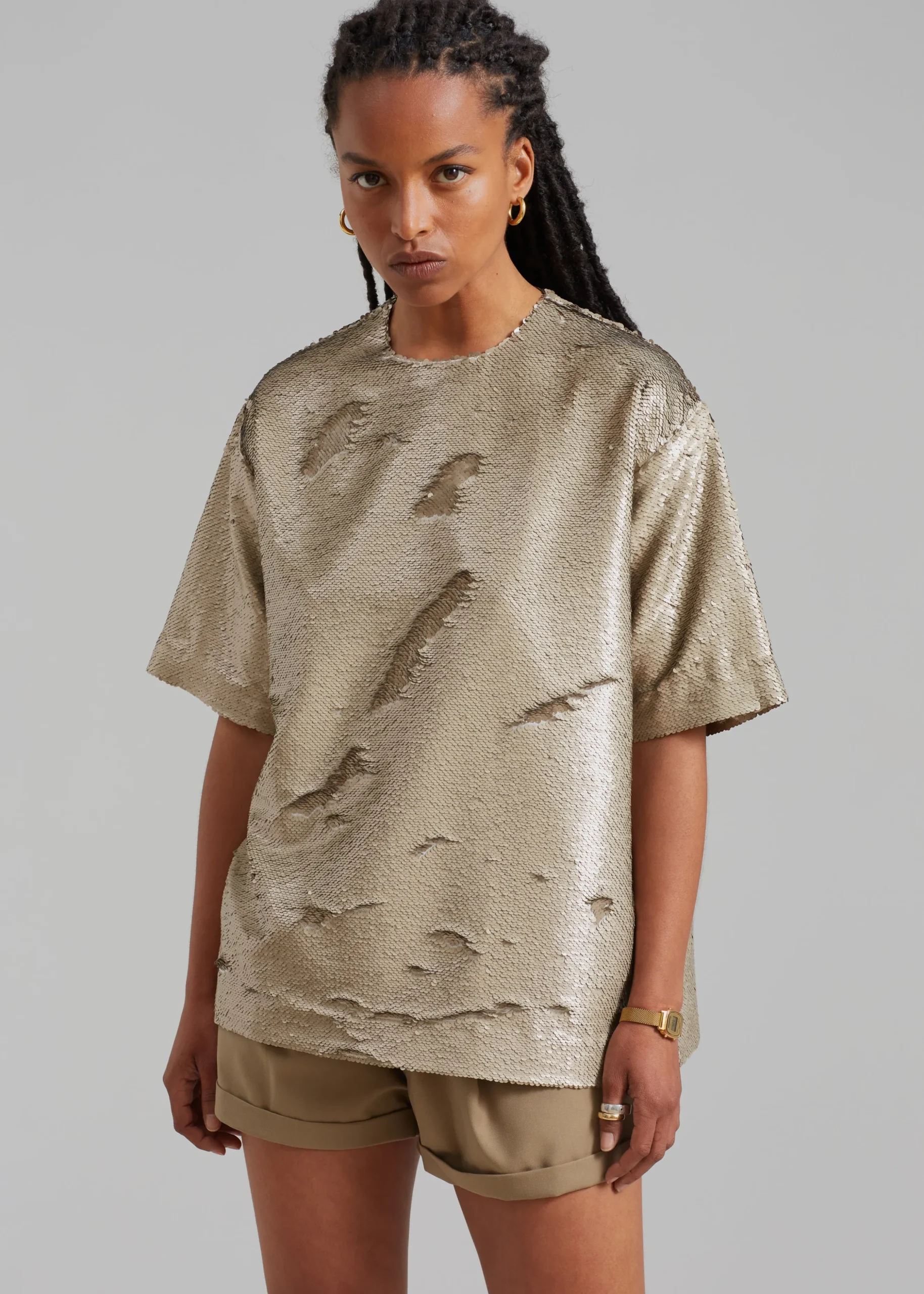 Jones Boxy Sequins Tee