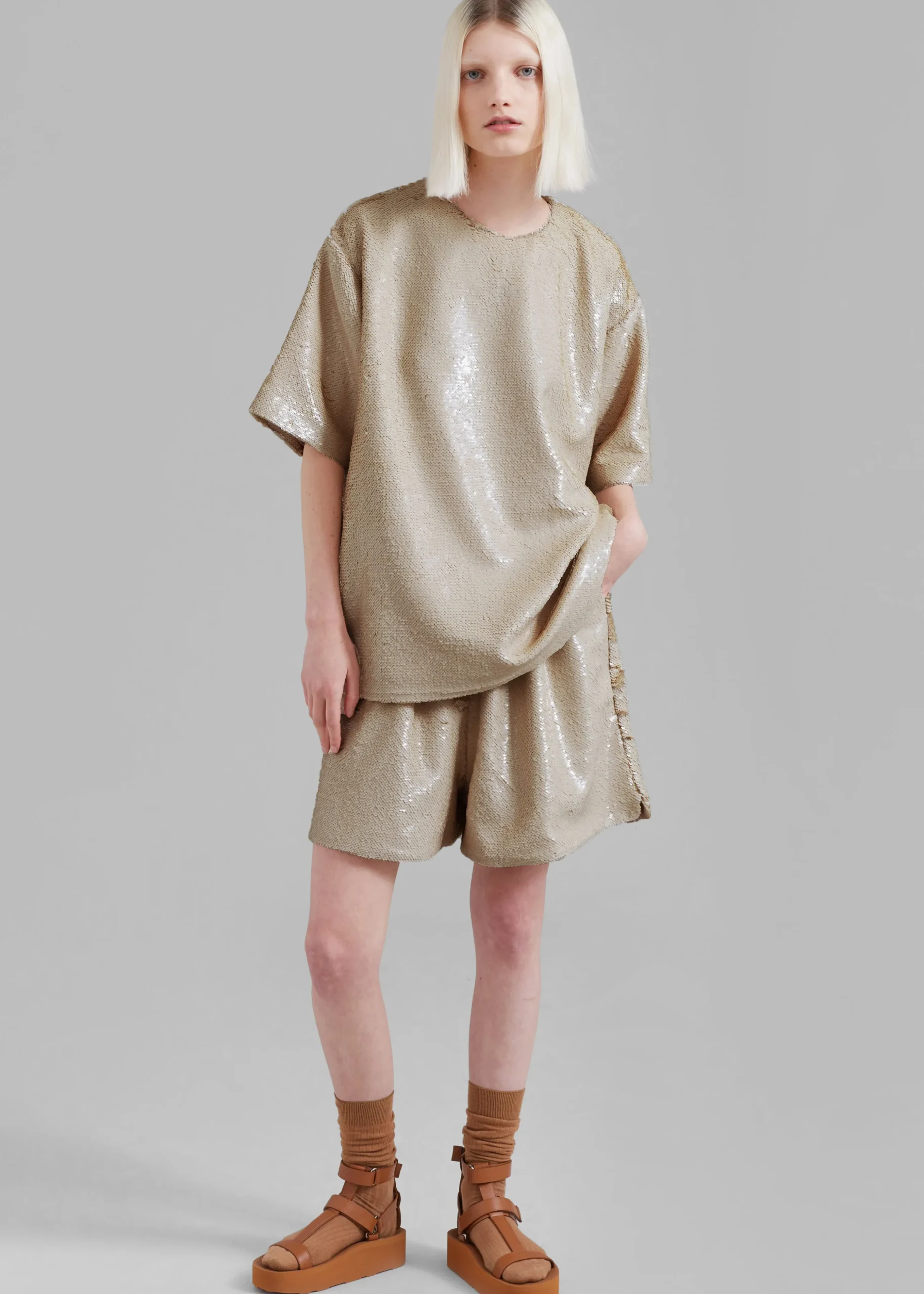 Jones Boxy Sequins Tee