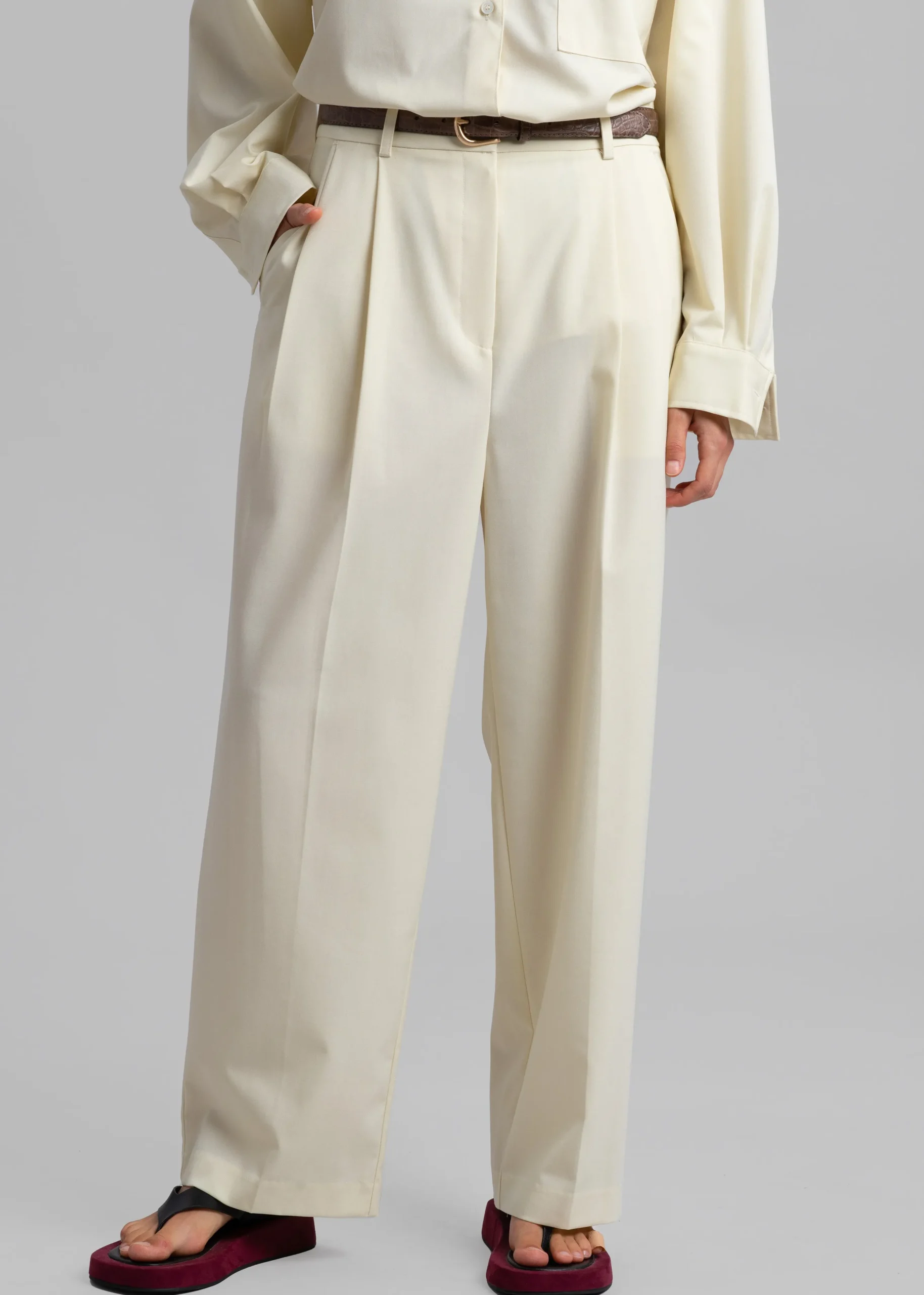 Jour Pleated Pants