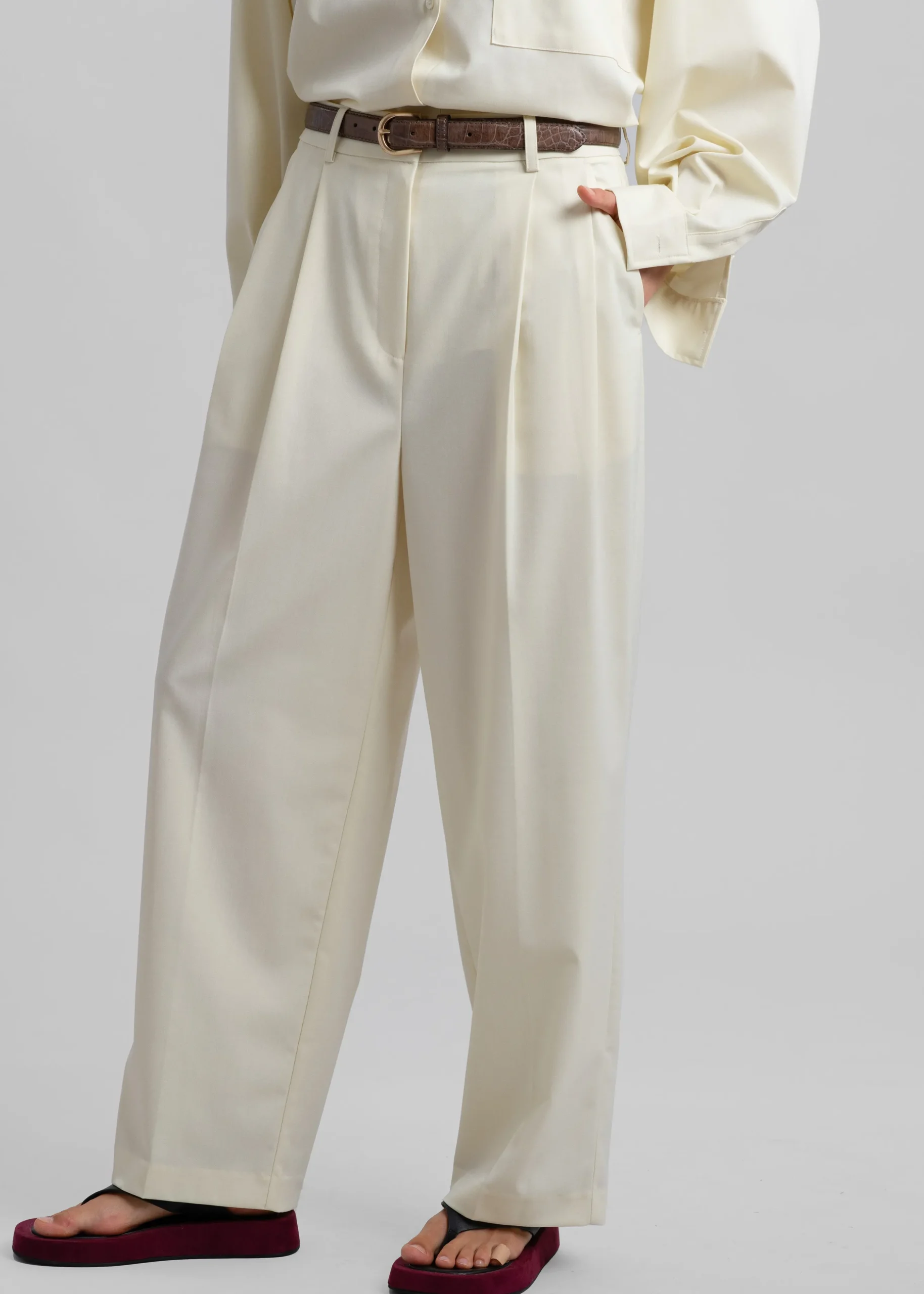 Jour Pleated Pants