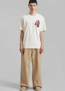 Jw Anderson Bicep Stud Chest Pocket T-Shirt
