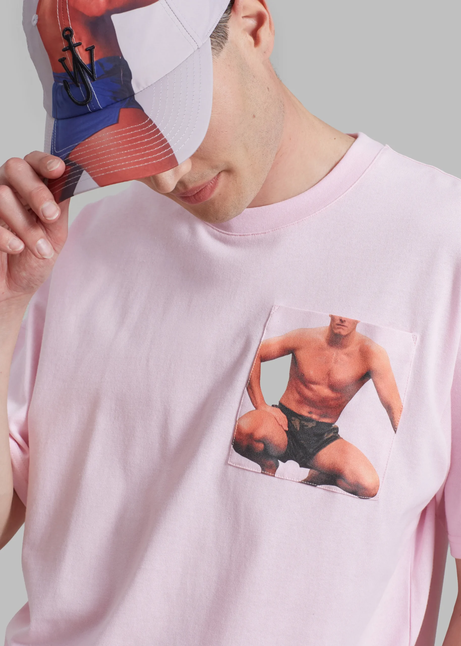 Jw Anderson Crouching Stud Chest Pocket T-Shirt