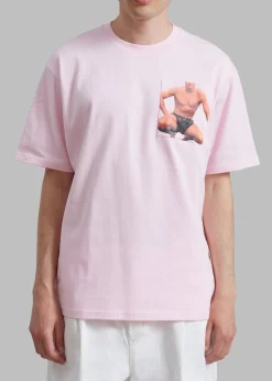 Jw Anderson Crouching Stud Chest Pocket T-Shirt
