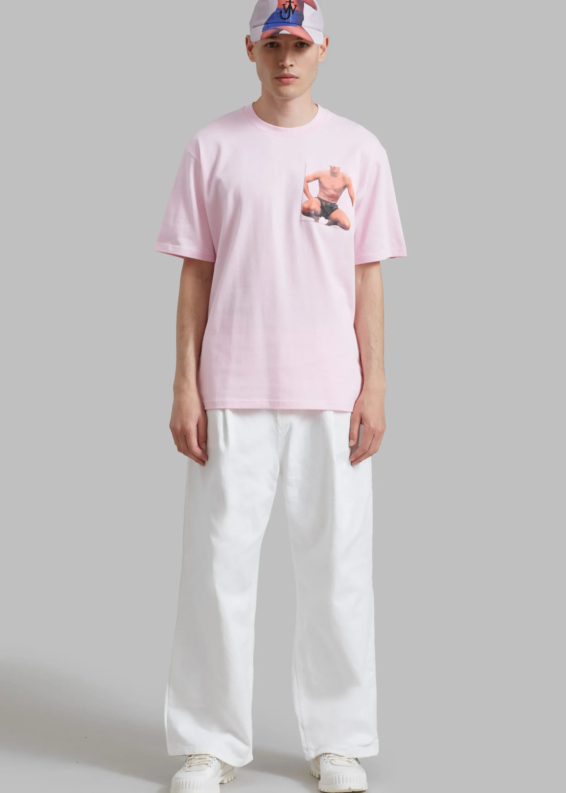 Jw Anderson Crouching Stud Chest Pocket T-Shirt