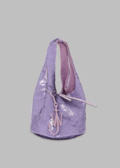 Jw Anderson Mini Sequin Shopper Top Handle Bag