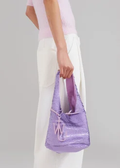 Jw Anderson Mini Sequin Shopper Top Handle Bag