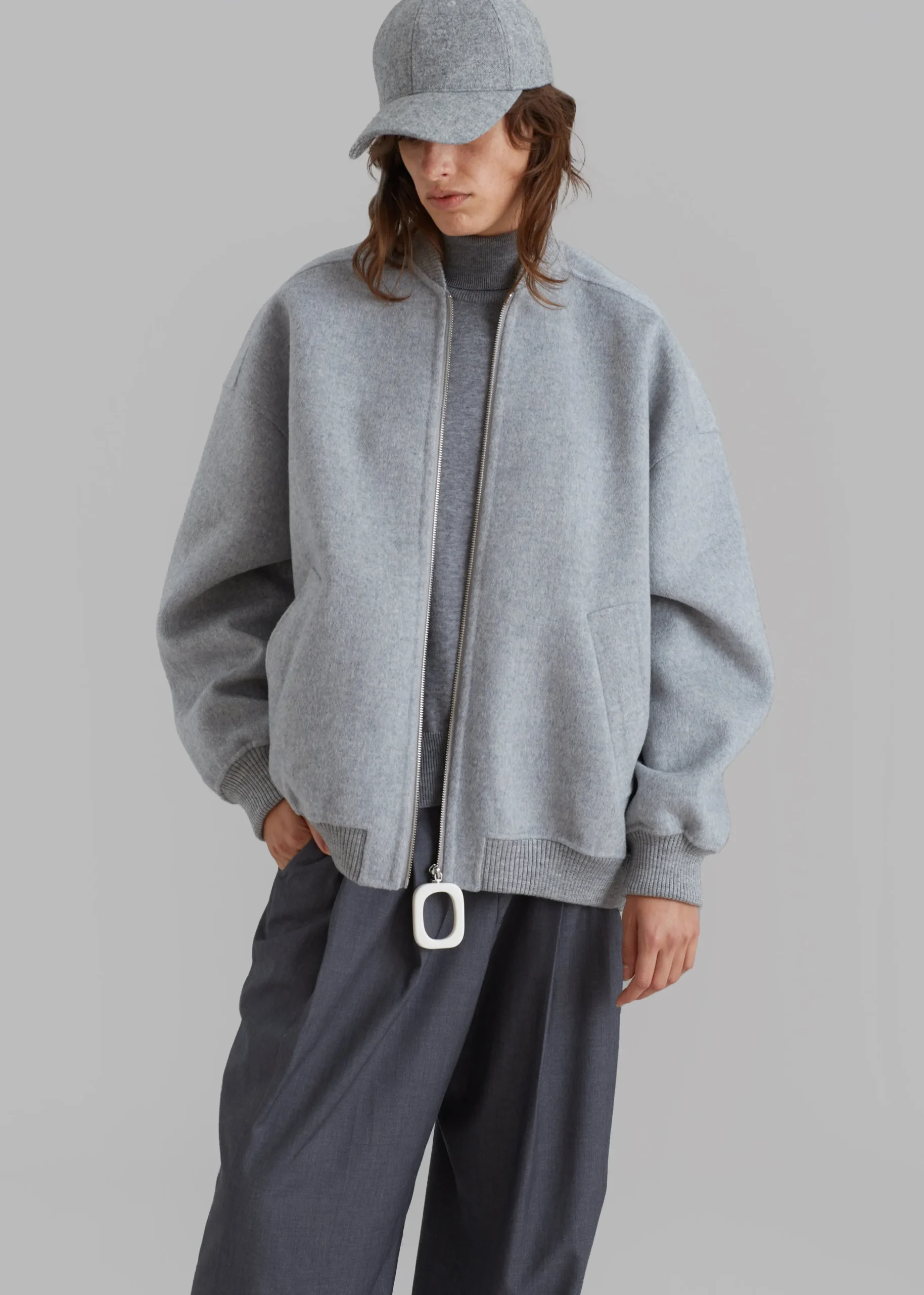 Jw Anderson Oversized Wool Bomber Jacket