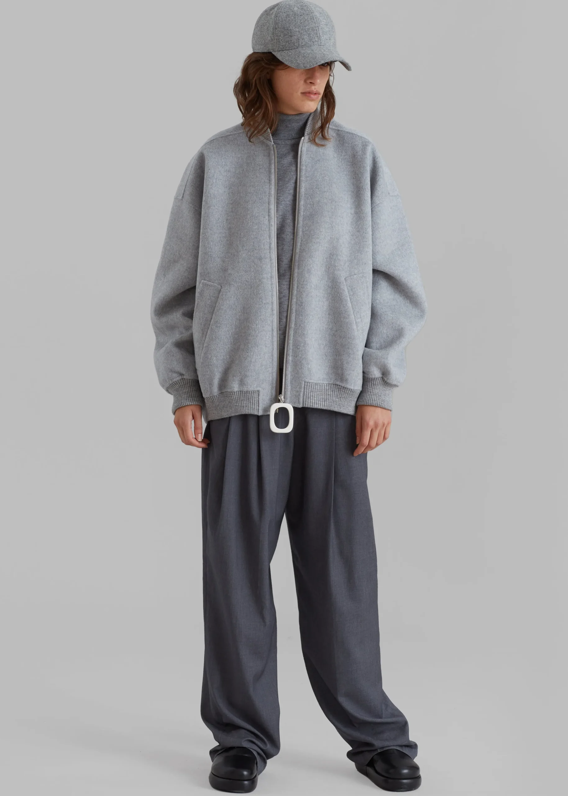 Jw Anderson Oversized Wool Bomber Jacket