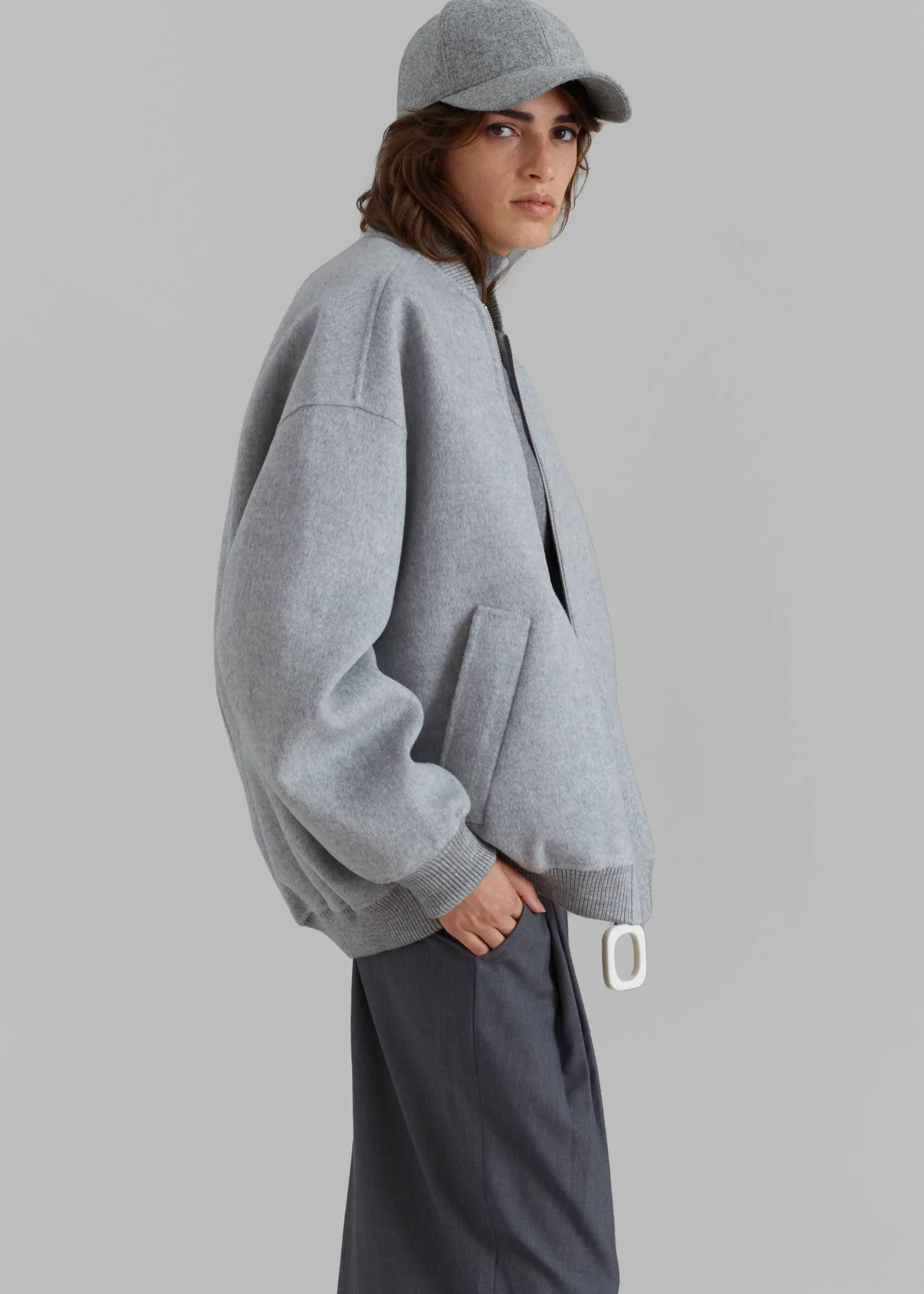 Jw Anderson Oversized Wool Bomber Jacket