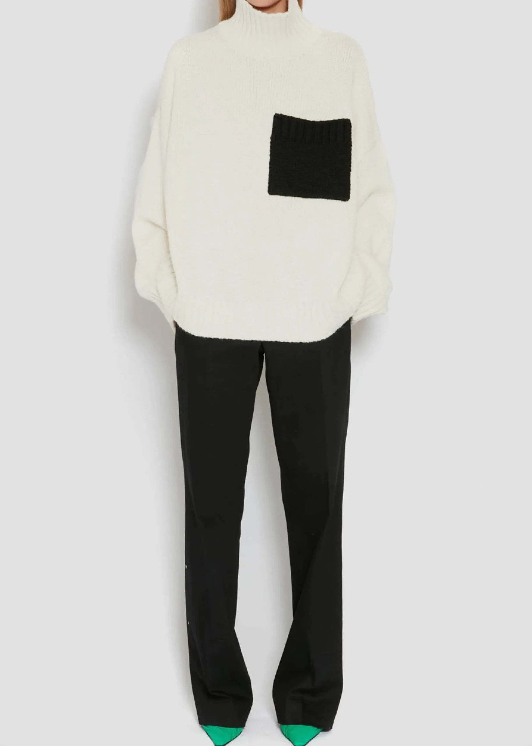 Jw Anderson Patch Pocket Turtleneck