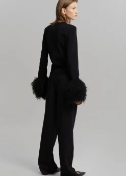 Jw Anderson Pom Pom Cuff Crew Neck Jumper