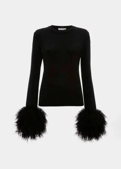 Jw Anderson Pom Pom Cuff Crew Neck Jumper