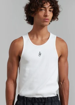 Jw Anderson Profile Stud Back Print Tank