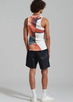 Jw Anderson Profile Stud Back Print Tank