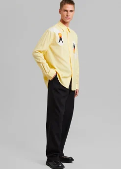 Jw Anderson Swan Embroidered Classic Fit Shirt