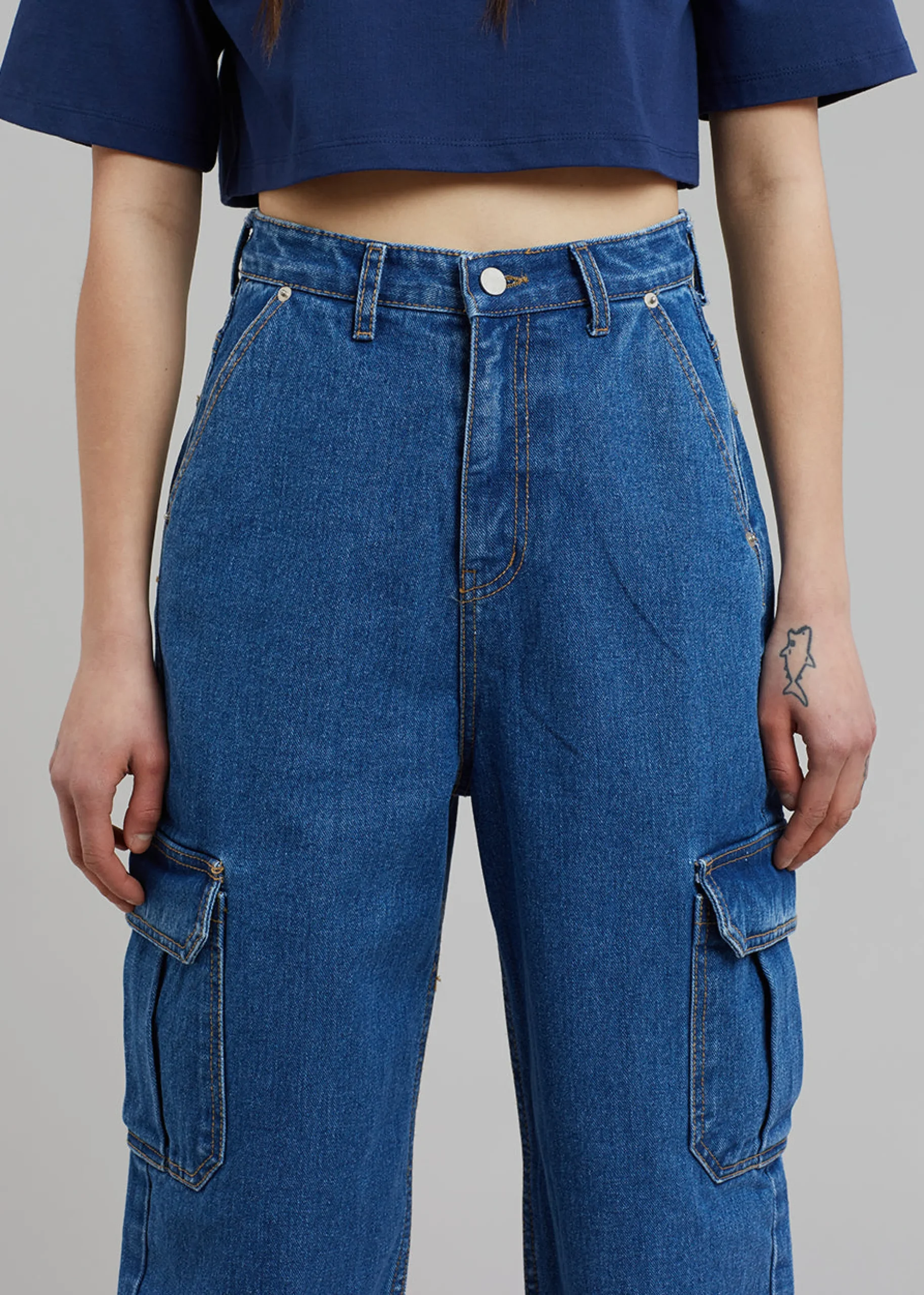 Kai Cargo Denim Pants