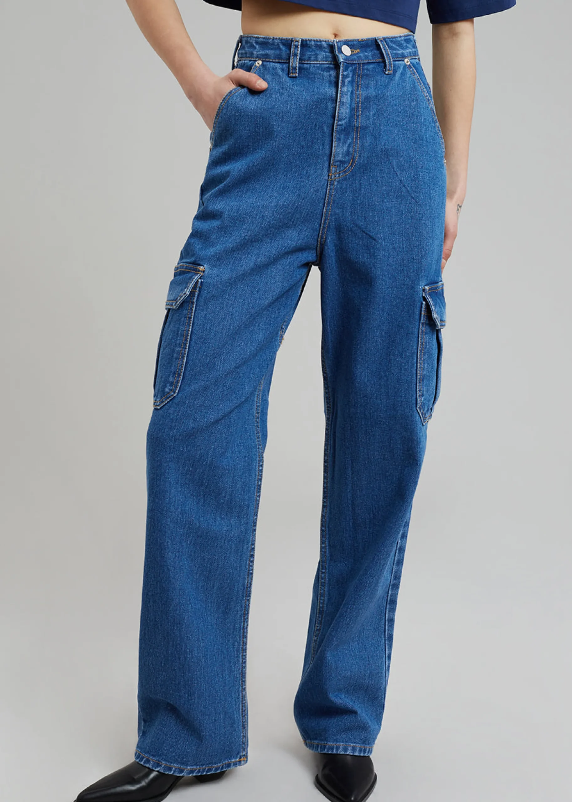 Kai Cargo Denim Pants