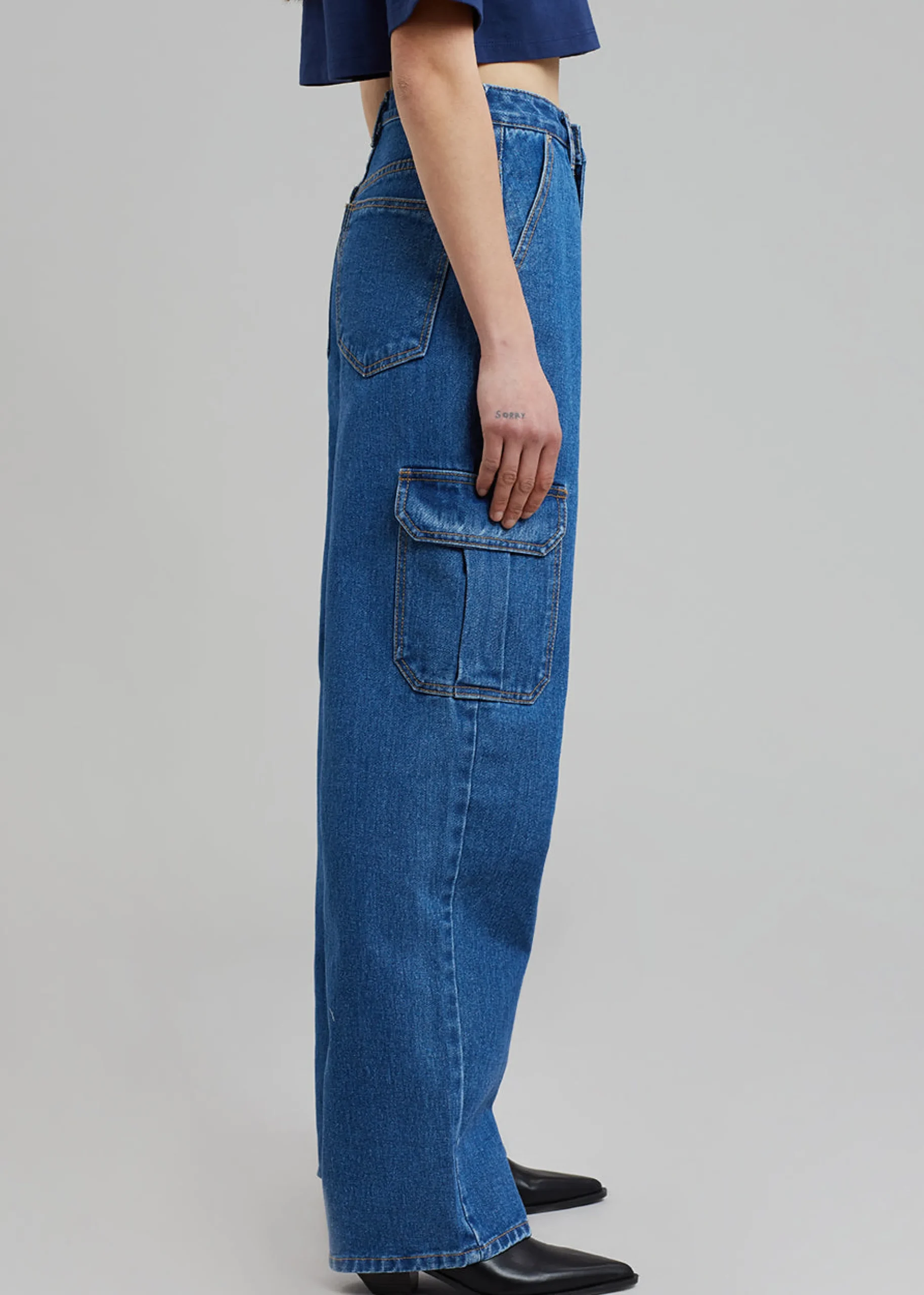 Kai Cargo Denim Pants