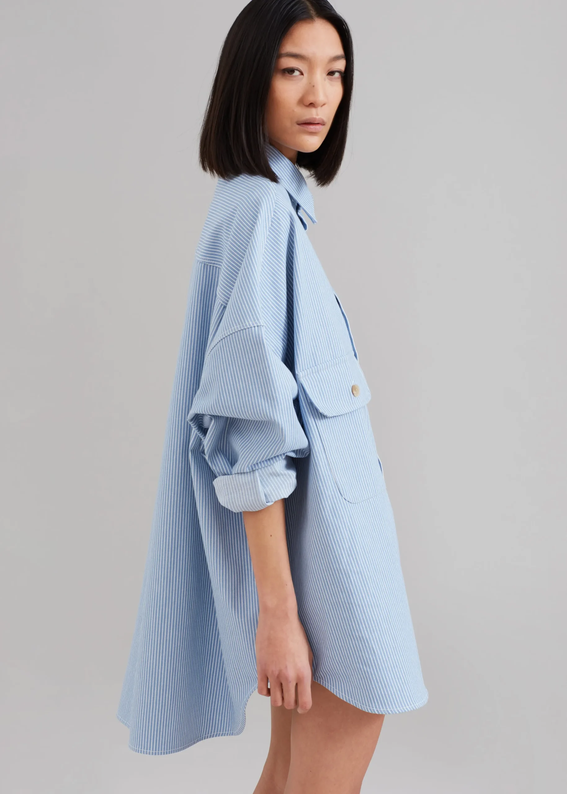 Kaline Light Blue Pocket Shirt