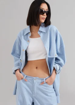 Kaline Light Blue Pocket Shirt