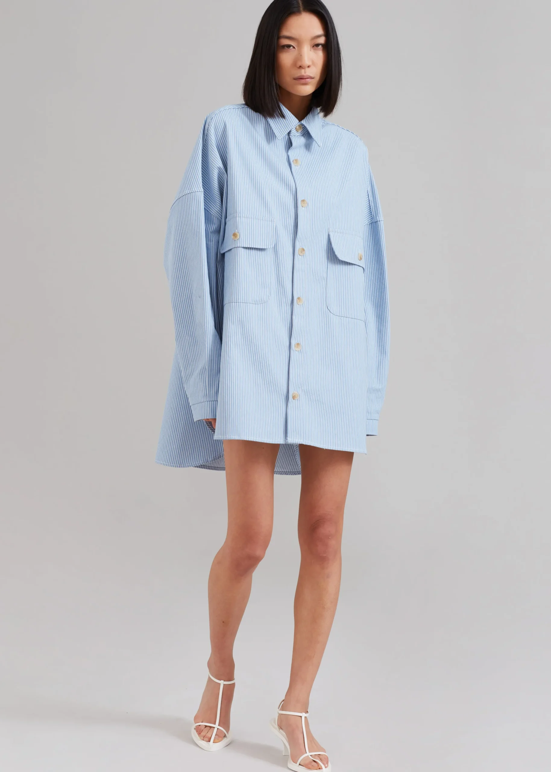 Kaline Light Blue Pocket Shirt