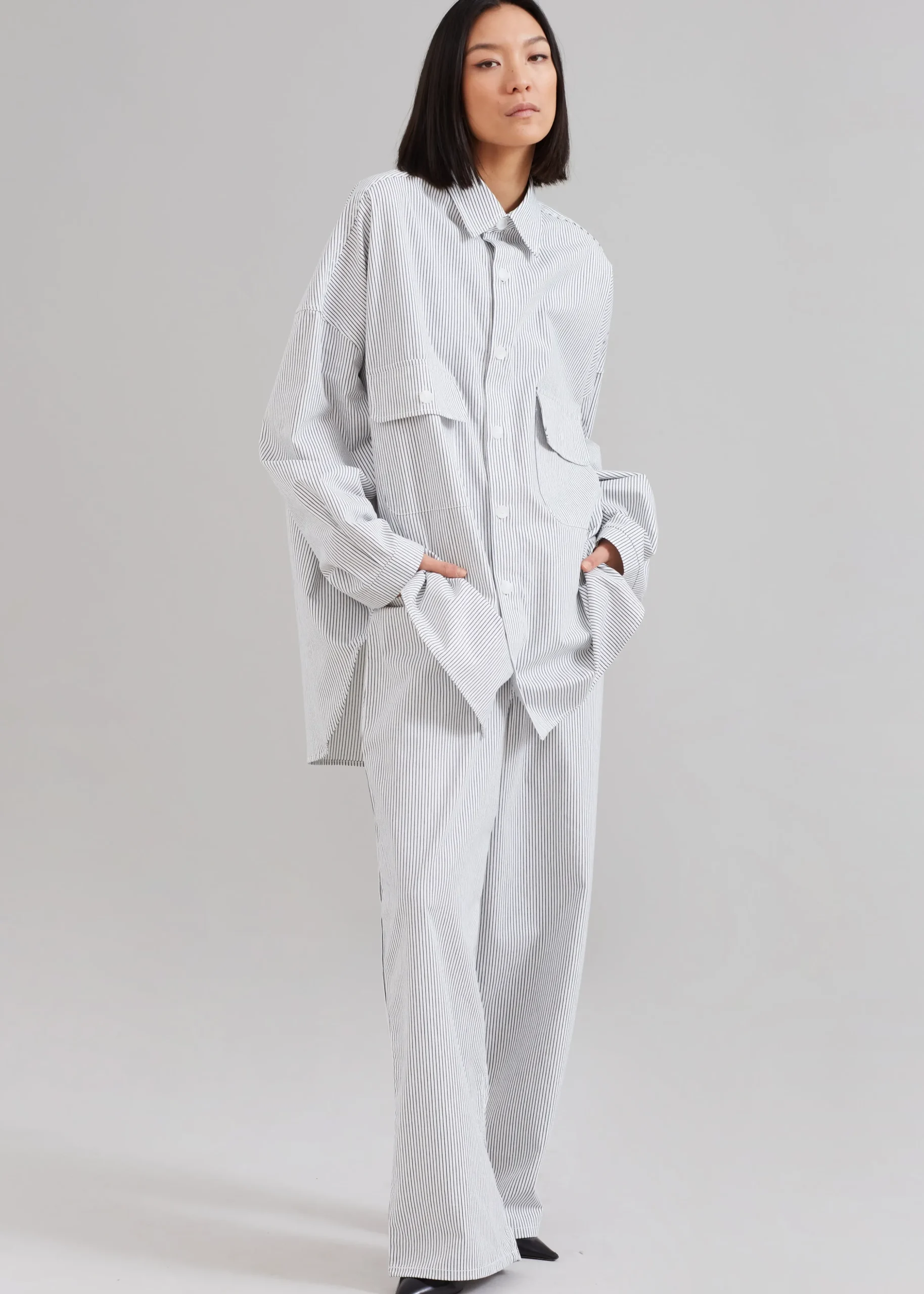 Kaline White Pocket Shirt