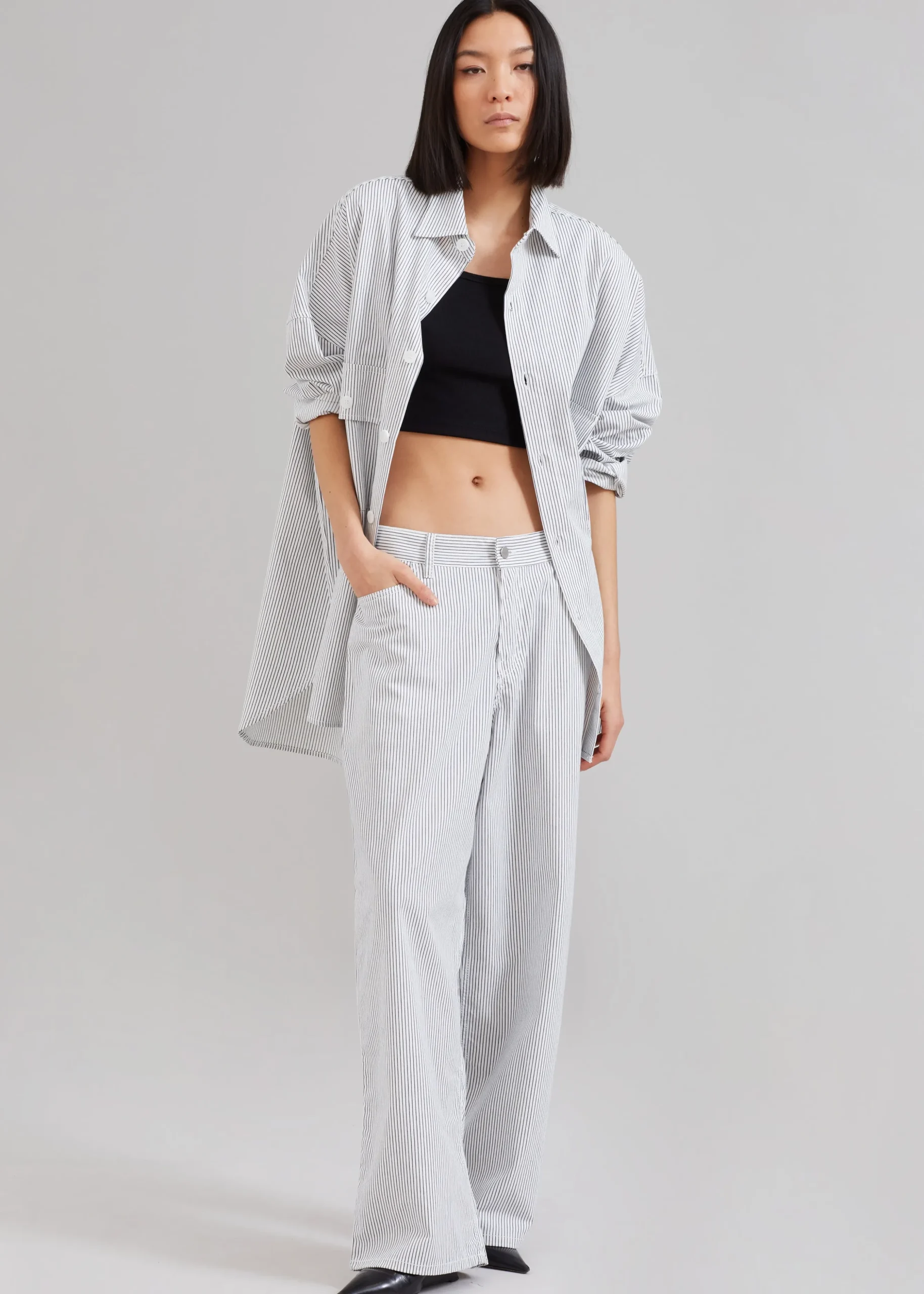 Kaline White Pocket Shirt