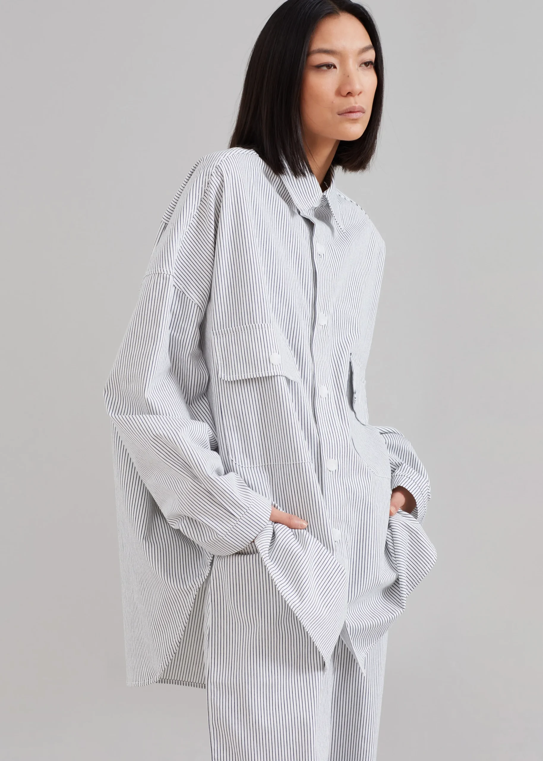 Kaline White Pocket Shirt