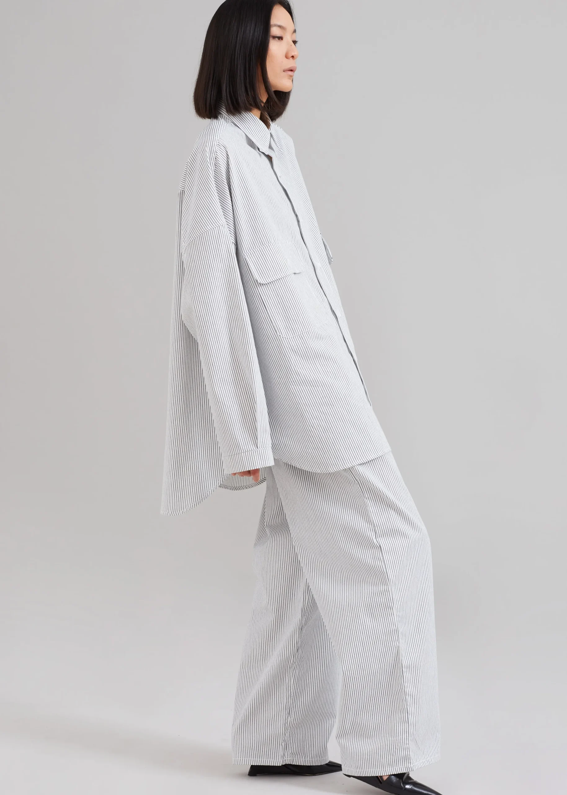 Kaline White Pocket Shirt