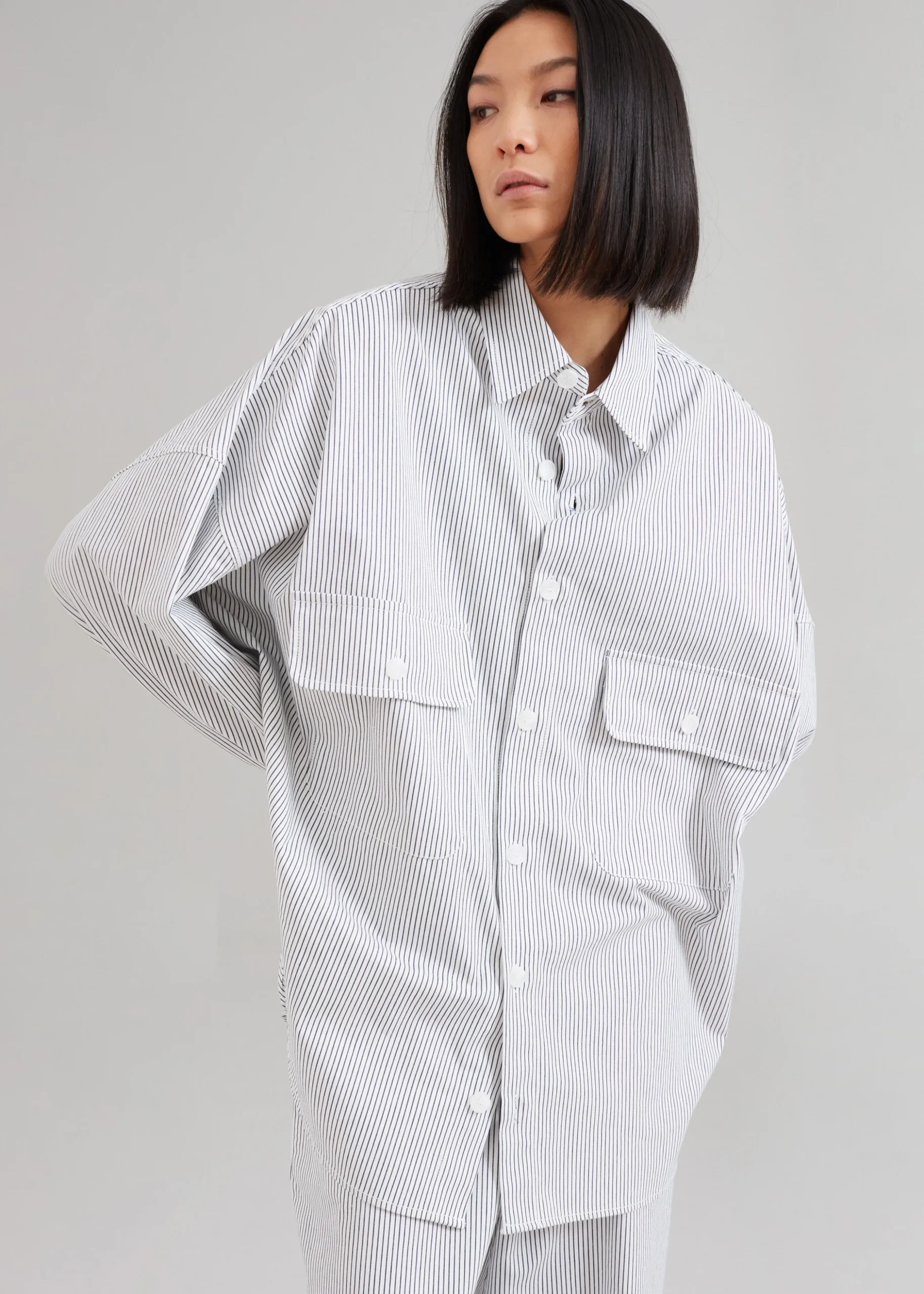 Kaline White Pocket Shirt
