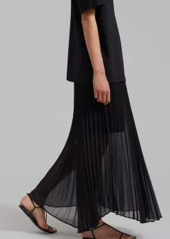 Kaya Pleated Maxi Skirt