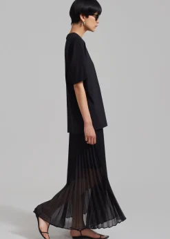 Kaya Pleated Maxi Skirt
