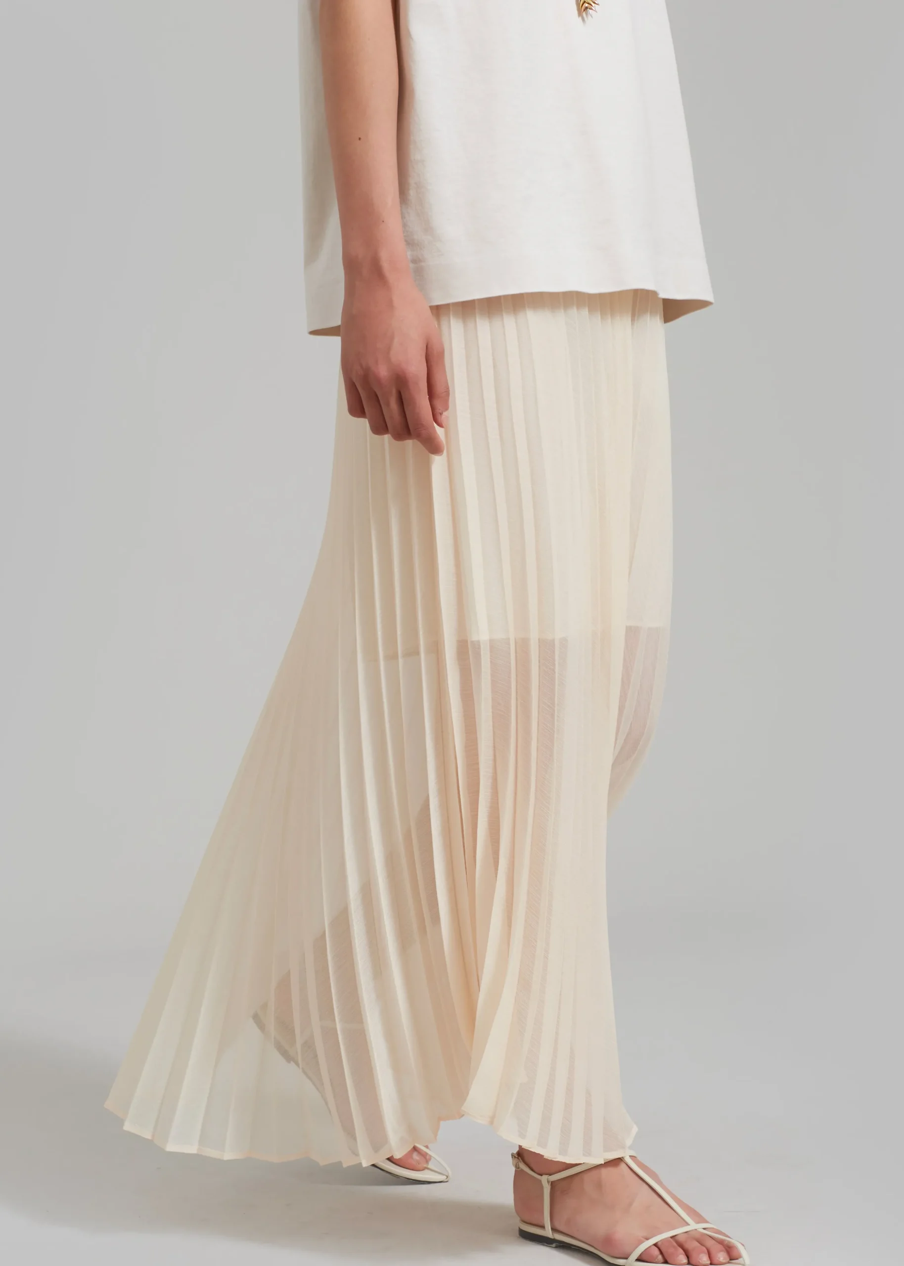 Kaya Pleated Maxi Skirt