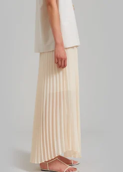 Kaya Pleated Maxi Skirt