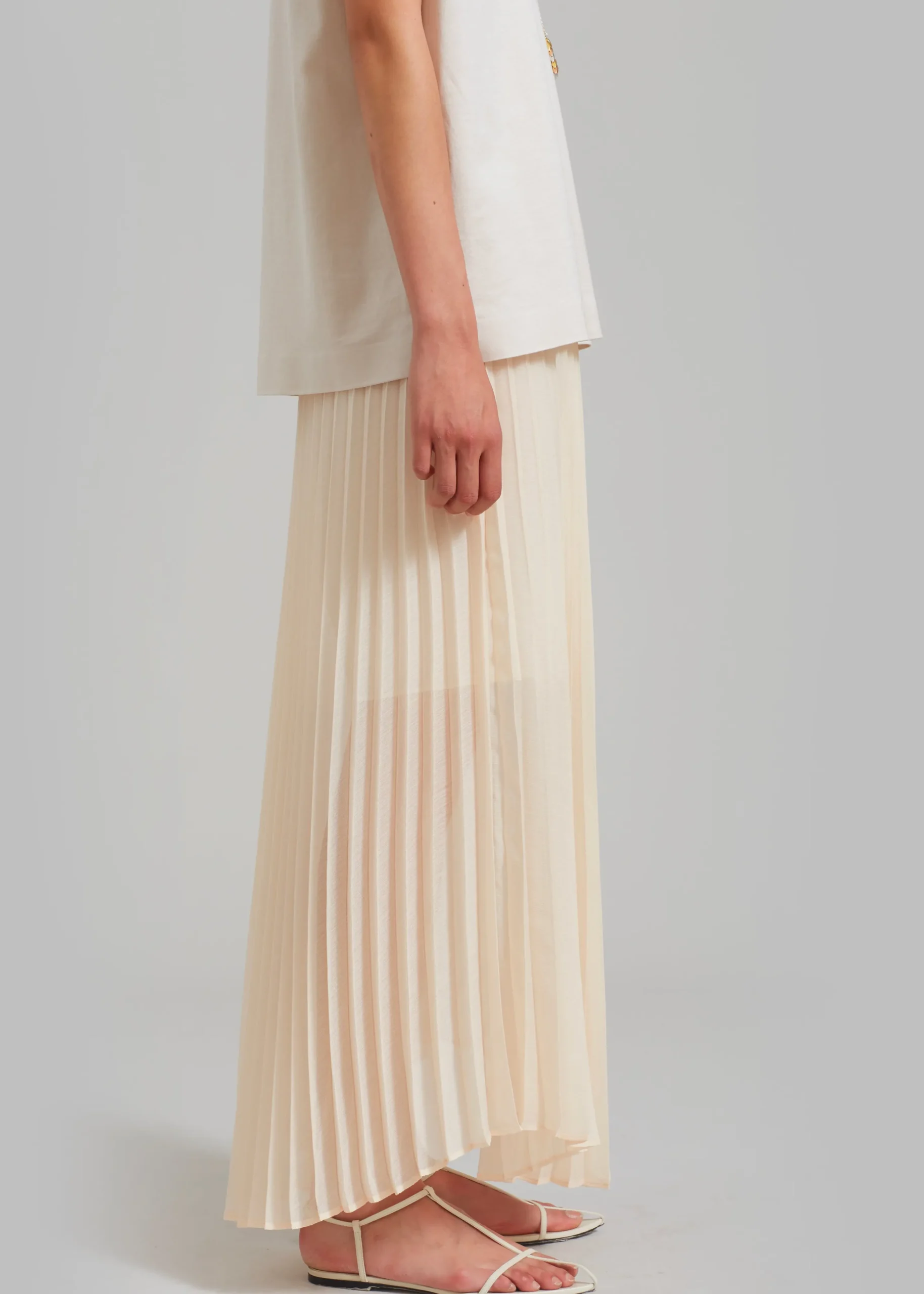 Kaya Pleated Maxi Skirt
