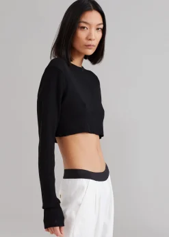 Kaz Cropped Knit Top