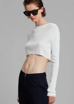 Kaz Cropped Knit Top