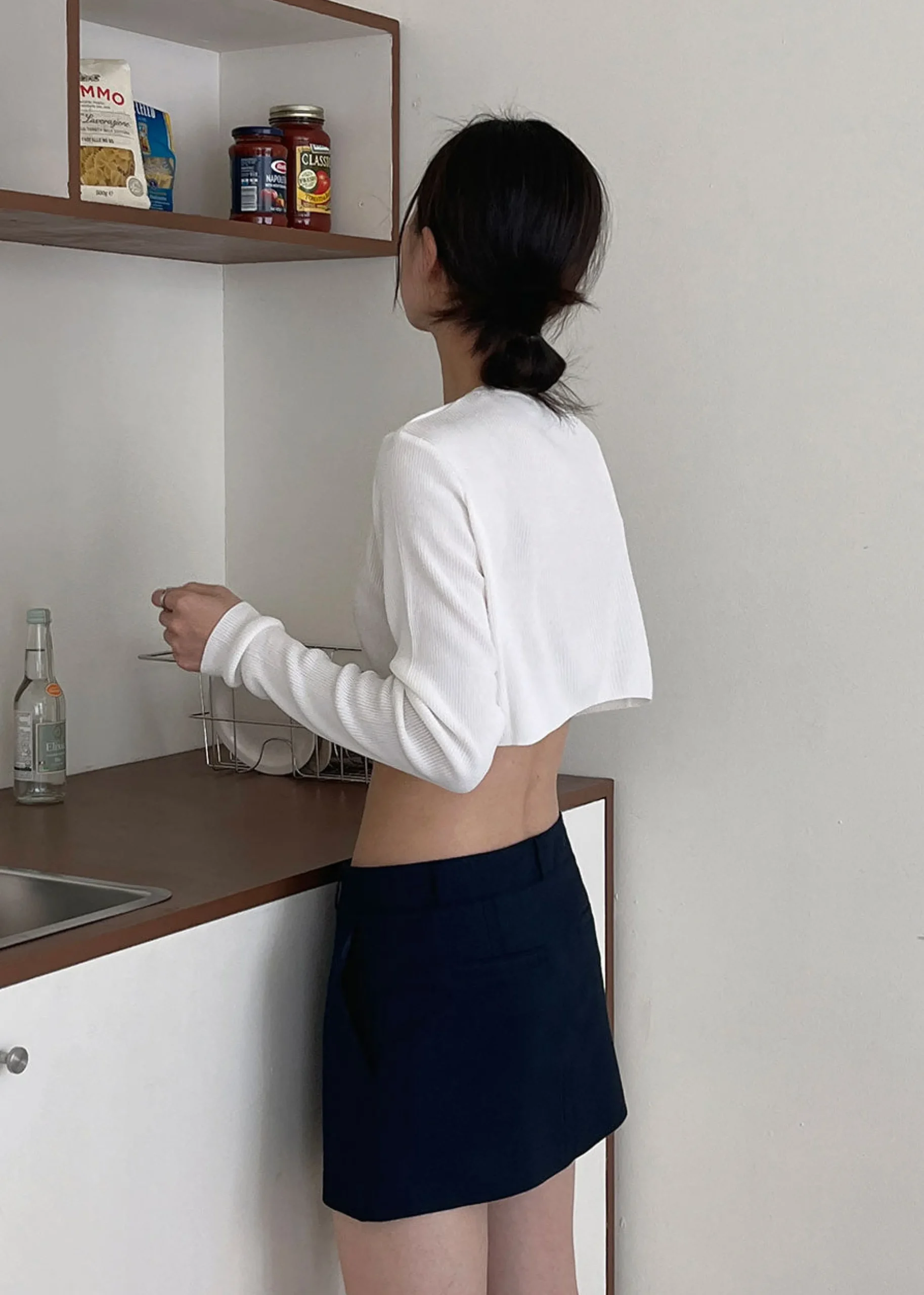 Kaz Cropped Knit Top