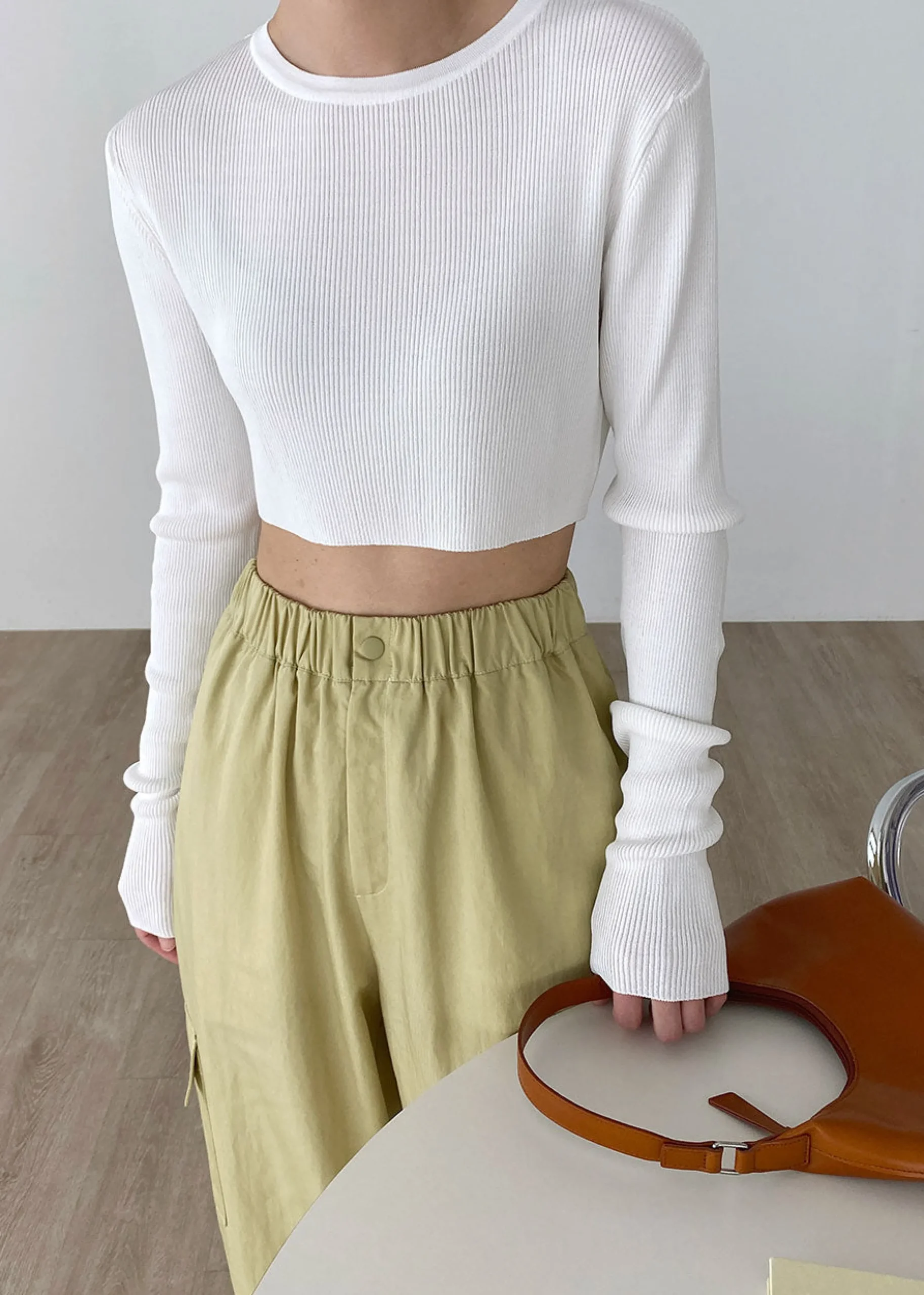 Kaz Cropped Knit Top