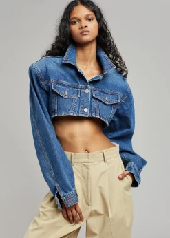 Kett Cropped Denim Jacket