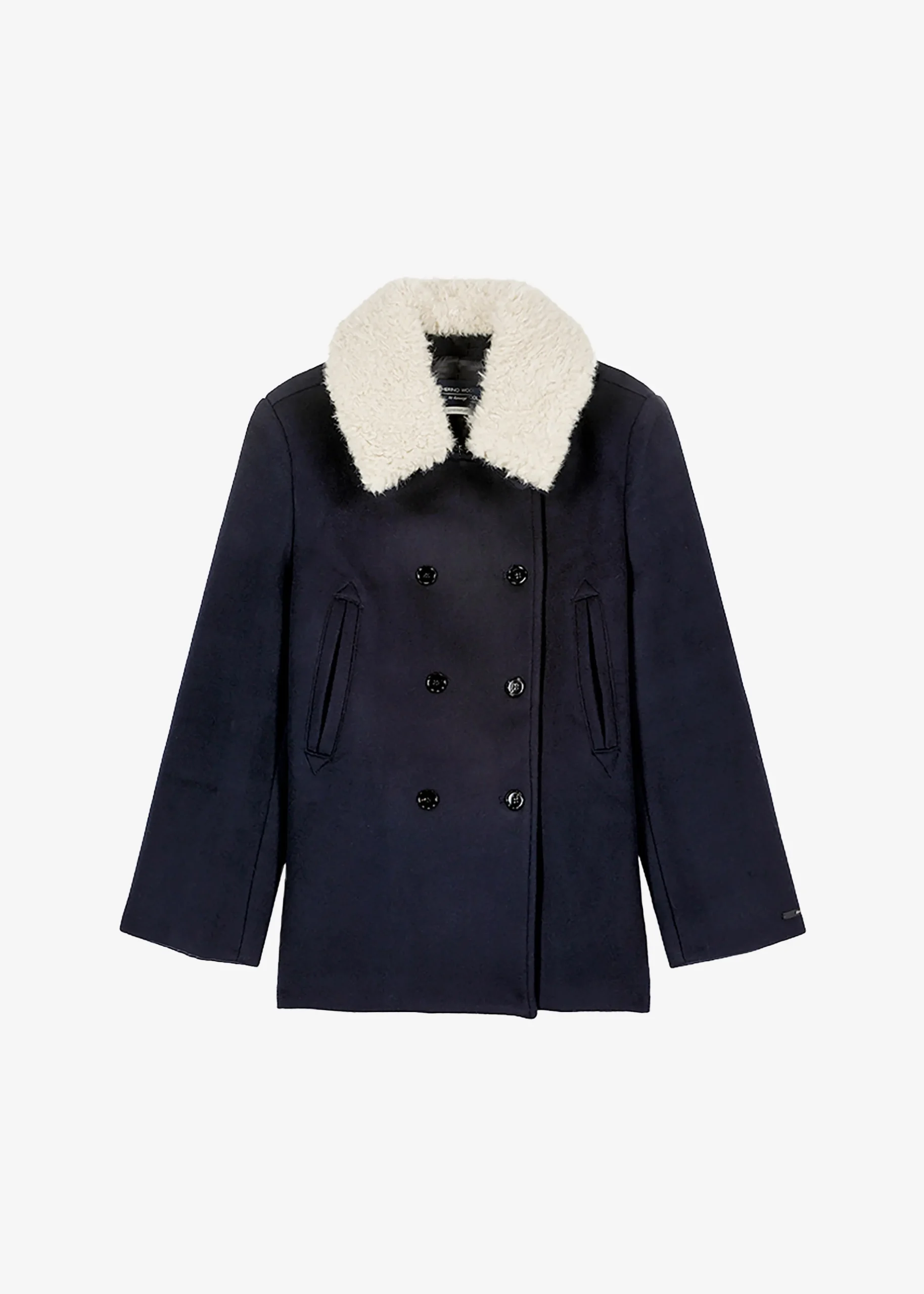Kimmo Faux Fur Collar Peacoat
