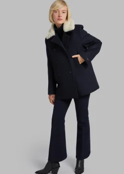 Kimmo Faux Fur Collar Peacoat