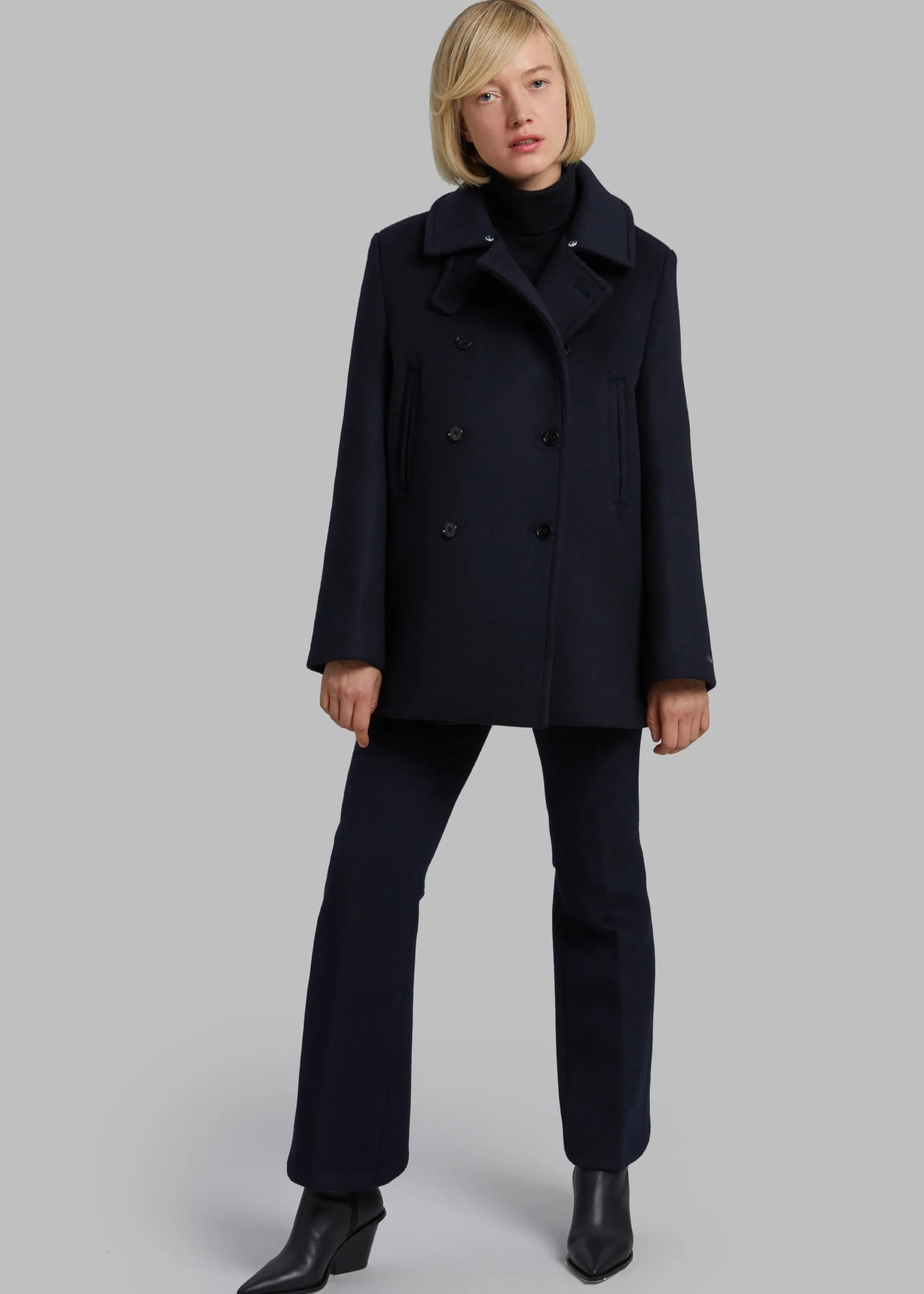 Kimmo Faux Fur Collar Peacoat