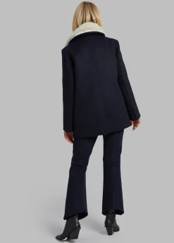 Kimmo Faux Fur Collar Peacoat